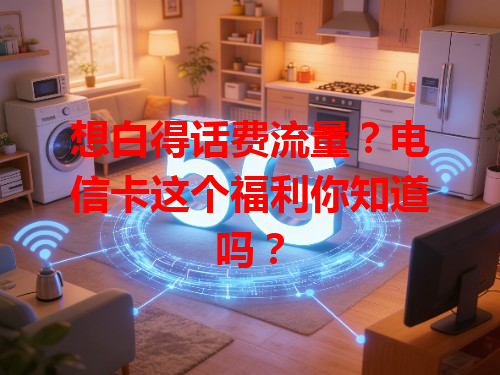想白得话费流量？电信卡这个福利你知道吗？