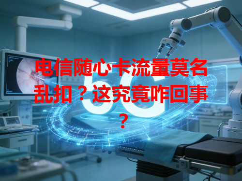 电信随心卡流量莫名乱扣？这究竟咋回事？