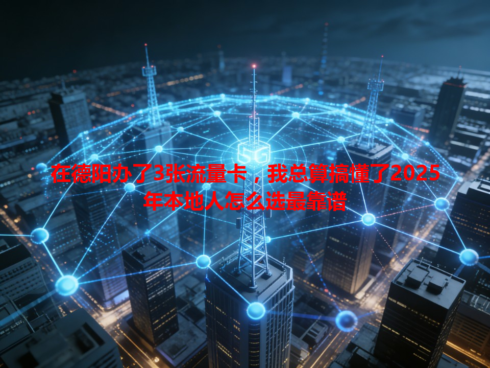 在德阳办了3张流量卡，我总算搞懂了2025年本地人怎么选最靠谱
