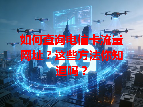 如何查询电信卡流量网址？这些方法你知道吗？
