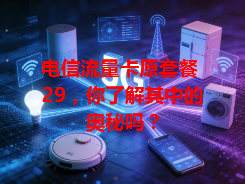 电信流量卡原套餐 29，你了解其中的奥秘吗？