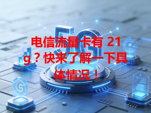 电信流量卡有 21g？快来了解一下具体情况！