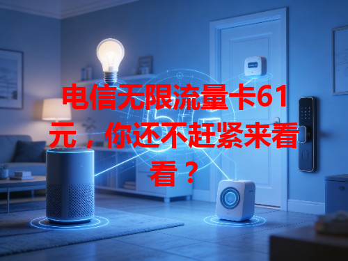 电信无限流量卡61元，你还不赶紧来看看？