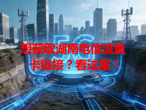 想获取湖南电信流量卡链接？看这里！