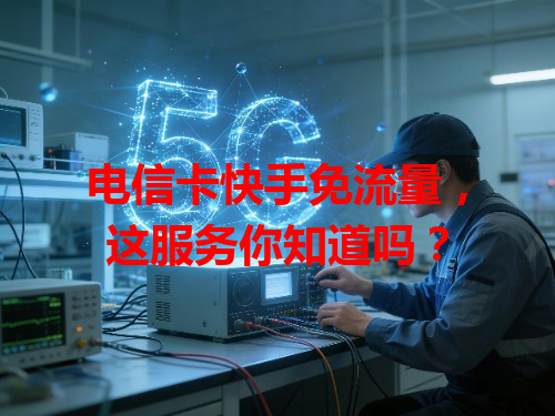 电信卡快手免流量，这服务你知道吗？