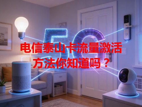 电信泰山卡流量激活方法你知道吗？