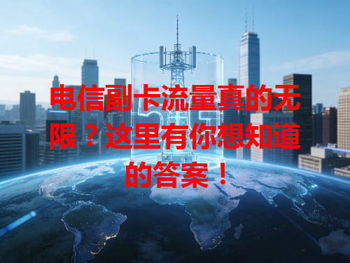 电信副卡流量真的无限？这里有你想知道的答案！