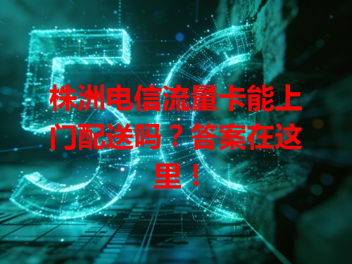 株洲电信流量卡能上门配送吗？答案在这里！
