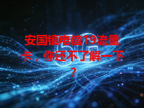 安国镇电信19流量卡，你还不了解一下？
