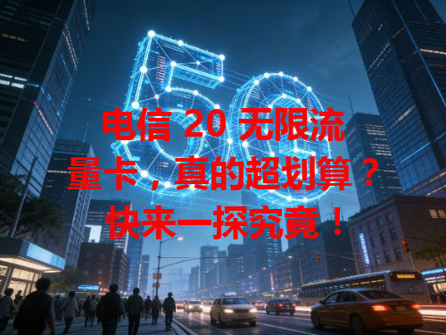 电信 20 无限流量卡，真的超划算？快来一探究竟！