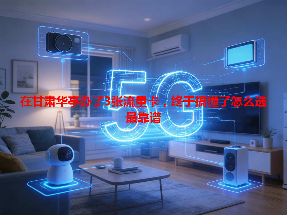 在甘肃华亭办了3张流量卡，终于搞懂了怎么选最靠谱