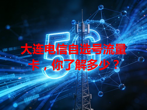 大连电信自选号流量卡，你了解多少？