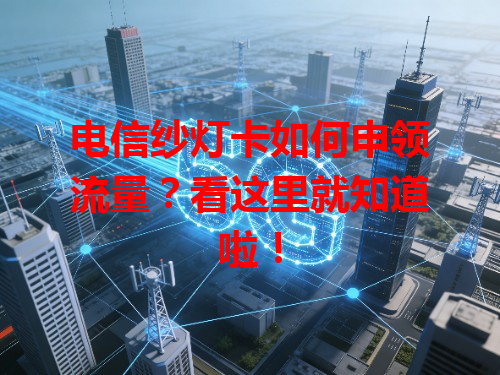 电信纱灯卡如何申领流量？看这里就知道啦！