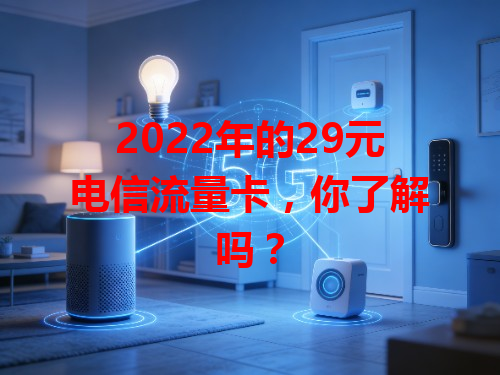 2022年的29元电信流量卡，你了解吗？