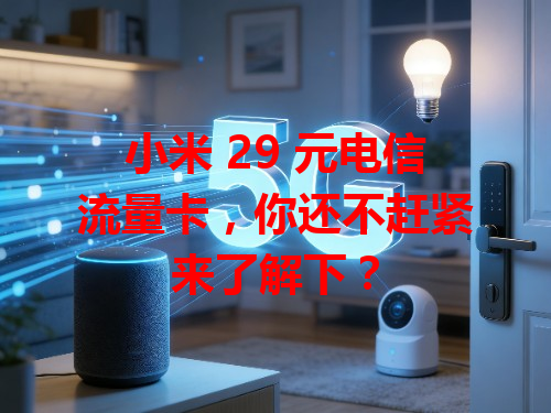 小米 29 元电信流量卡，你还不赶紧来了解下？
