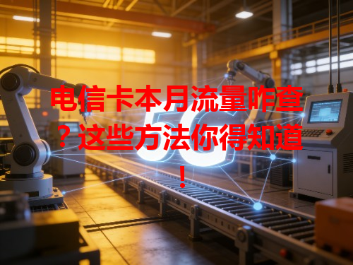 电信卡本月流量咋查？这些方法你得知道！