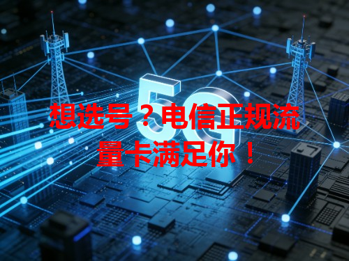 想选号？电信正规流量卡满足你！