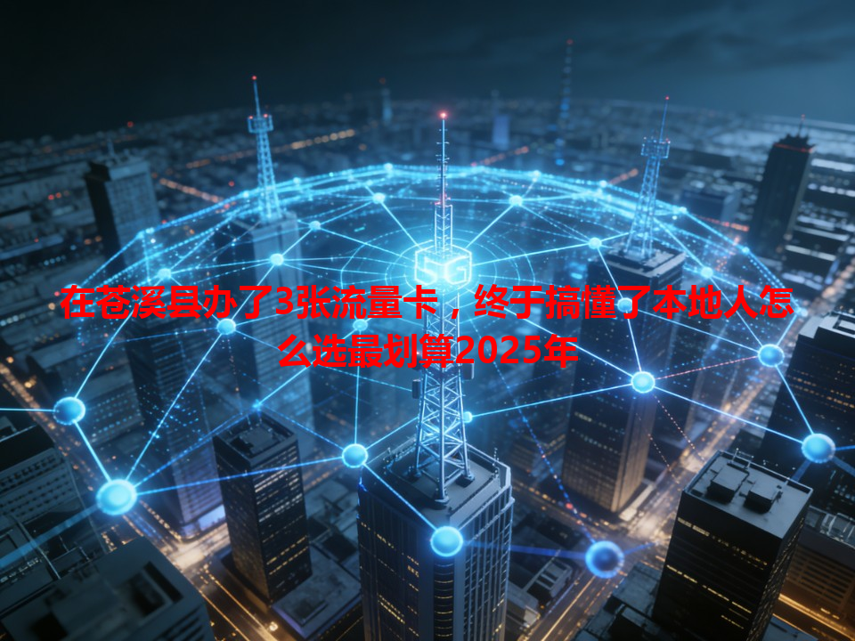 在苍溪县办了3张流量卡，终于搞懂了本地人怎么选最划算2025年