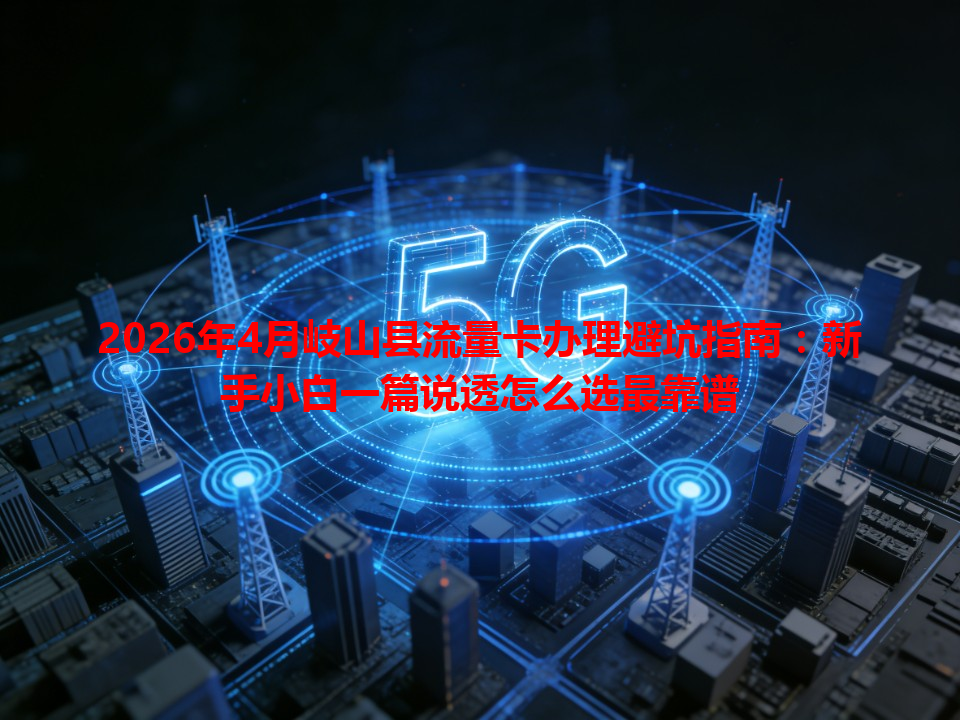 2026年4月岐山县流量卡办理避坑指南：新手小白一篇说透怎么选最靠谱