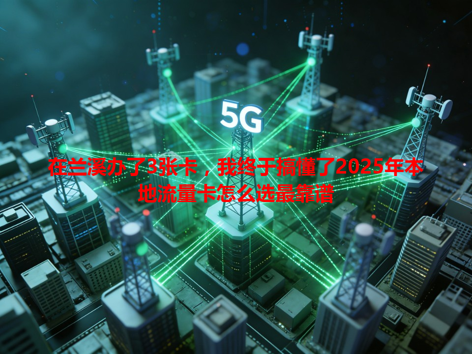 在兰溪办了3张卡，我终于搞懂了2025年本地流量卡怎么选最靠谱