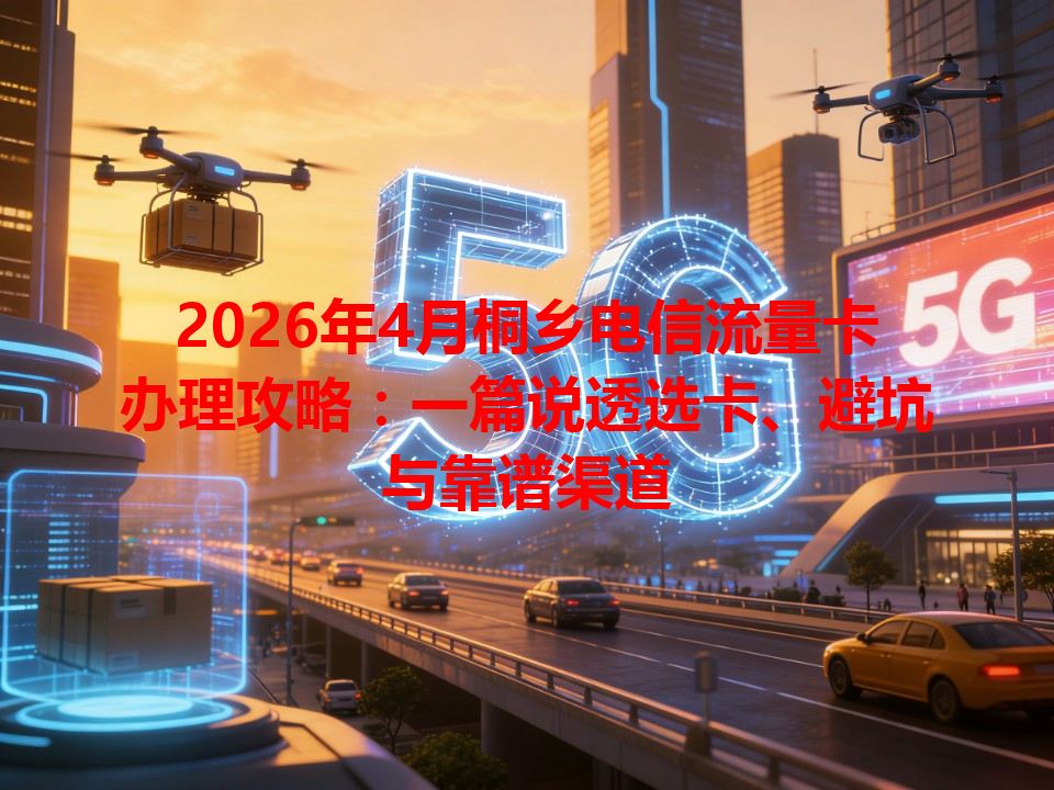 2026年4月桐乡电信流量卡办理攻略：一篇说透选卡、避坑与靠谱渠道