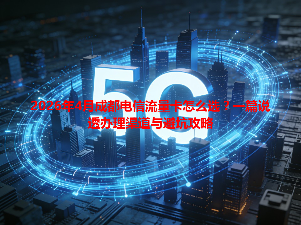 2026年4月成都电信流量卡怎么选？一篇说透办理渠道与避坑攻略