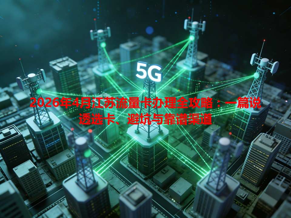 2026年4月江苏流量卡办理全攻略：一篇说透选卡、避坑与靠谱渠道