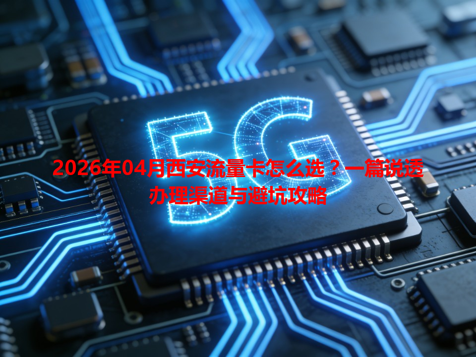 2026年04月西安流量卡怎么选？一篇说透办理渠道与避坑攻略