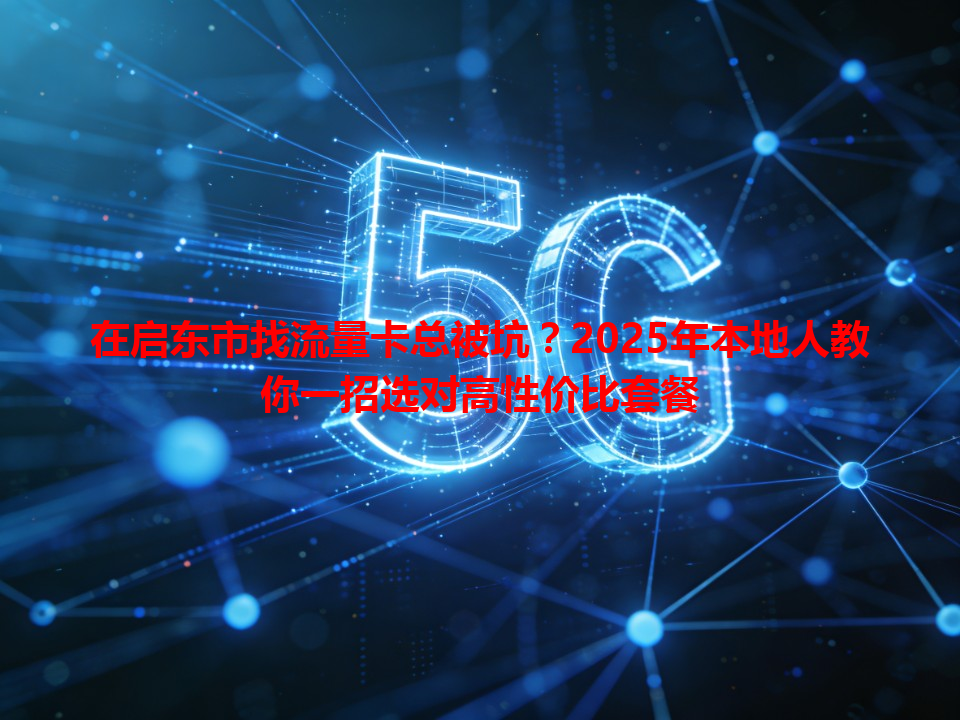 在启东市找流量卡总被坑？2025年本地人教你一招选对高性价比套餐