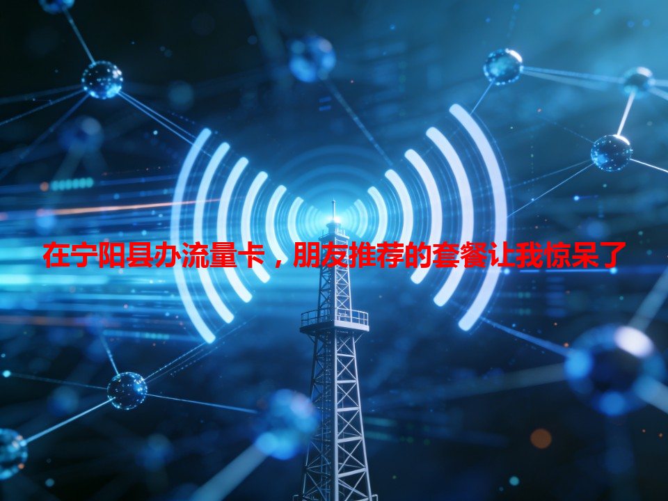在宁阳县办流量卡，朋友推荐的套餐让我惊呆了