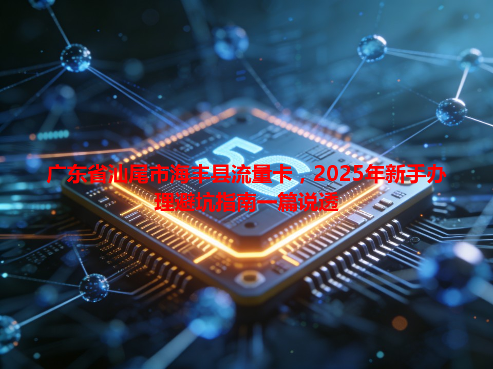 广东省汕尾市海丰县流量卡，2025年新手办理避坑指南一篇说透