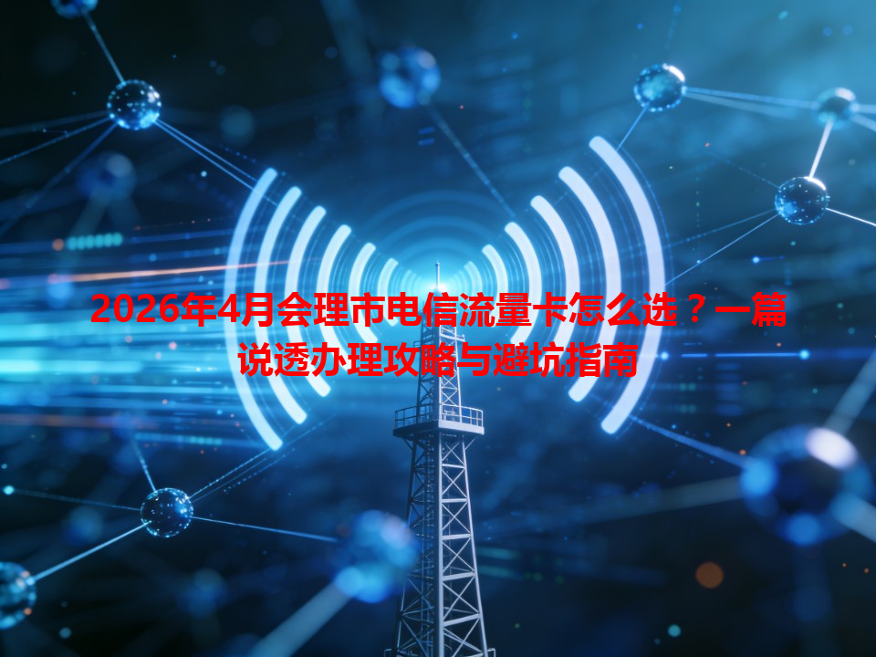 2026年4月会理市电信流量卡怎么选？一篇说透办理攻略与避坑指南