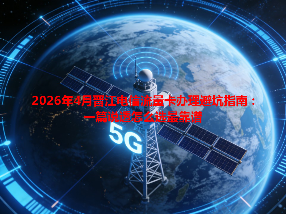 2026年4月晋江电信流量卡办理避坑指南：一篇说透怎么选最靠谱