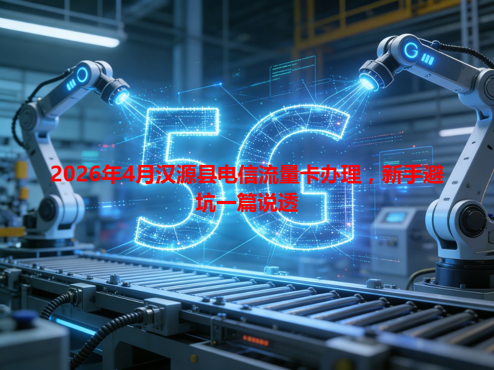 2026年4月汉源县电信流量卡办理，新手避坑一篇说透