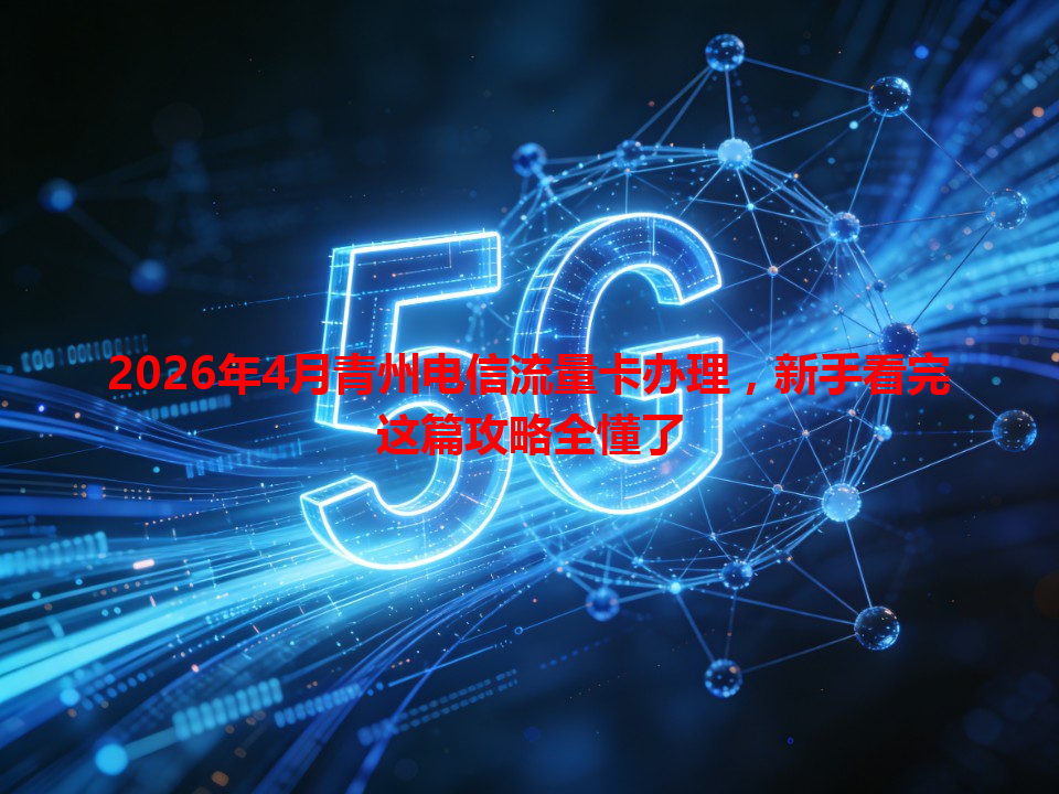 2026年4月青州电信流量卡办理，新手看完这篇攻略全懂了