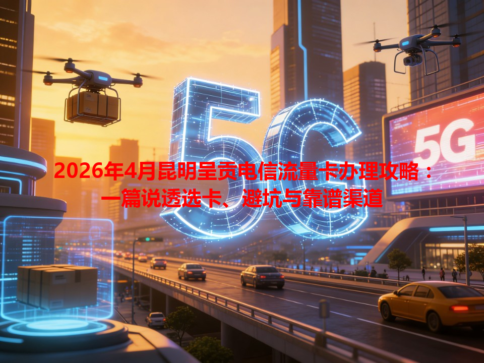 2026年4月昆明呈贡电信流量卡办理攻略：一篇说透选卡、避坑与靠谱渠道