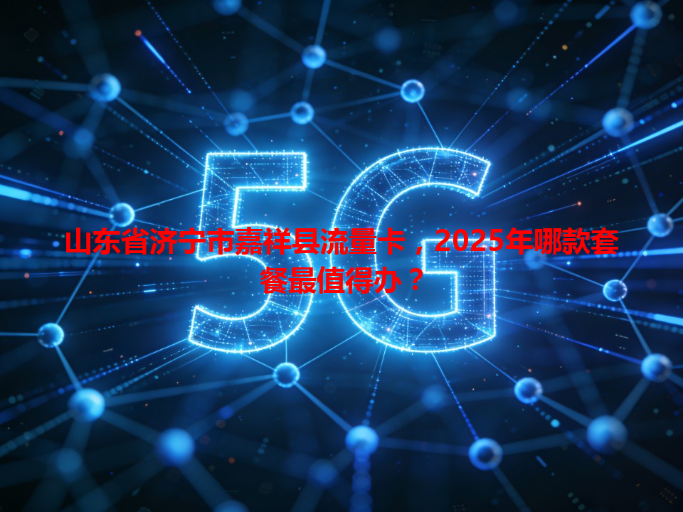 山东省济宁市嘉祥县流量卡，2025年哪款套餐最值得办？