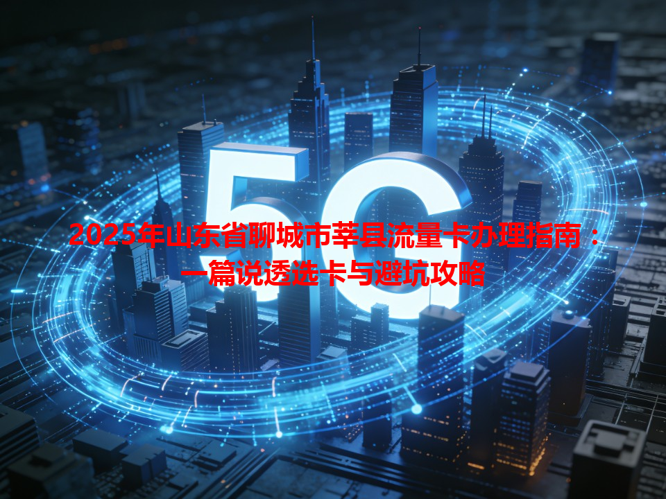 2025年山东省聊城市莘县流量卡办理指南：一篇说透选卡与避坑攻略