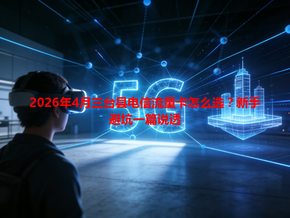 2026年4月三台县电信流量卡怎么选？新手避坑一篇说透