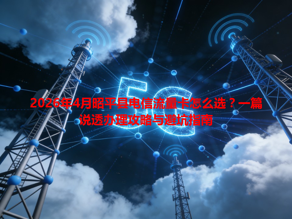 2026年4月昭平县电信流量卡怎么选？一篇说透办理攻略与避坑指南
