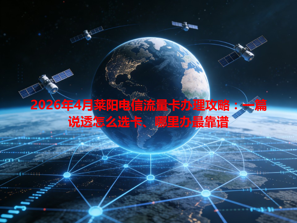 2026年4月莱阳电信流量卡办理攻略：一篇说透怎么选卡、哪里办最靠谱