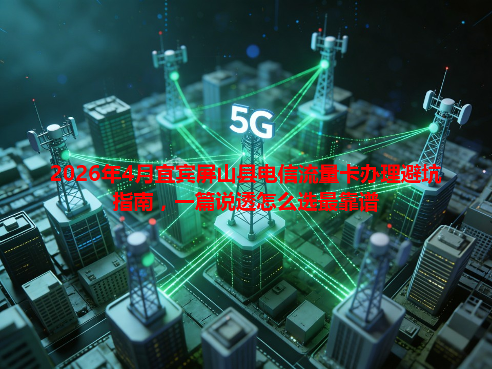 2026年4月宜宾屏山县电信流量卡办理避坑指南，一篇说透怎么选最靠谱