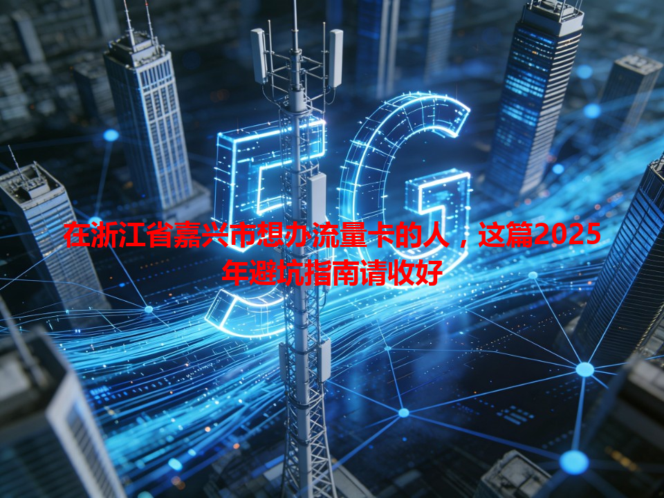 在浙江省嘉兴市想办流量卡的人，这篇2025年避坑指南请收好