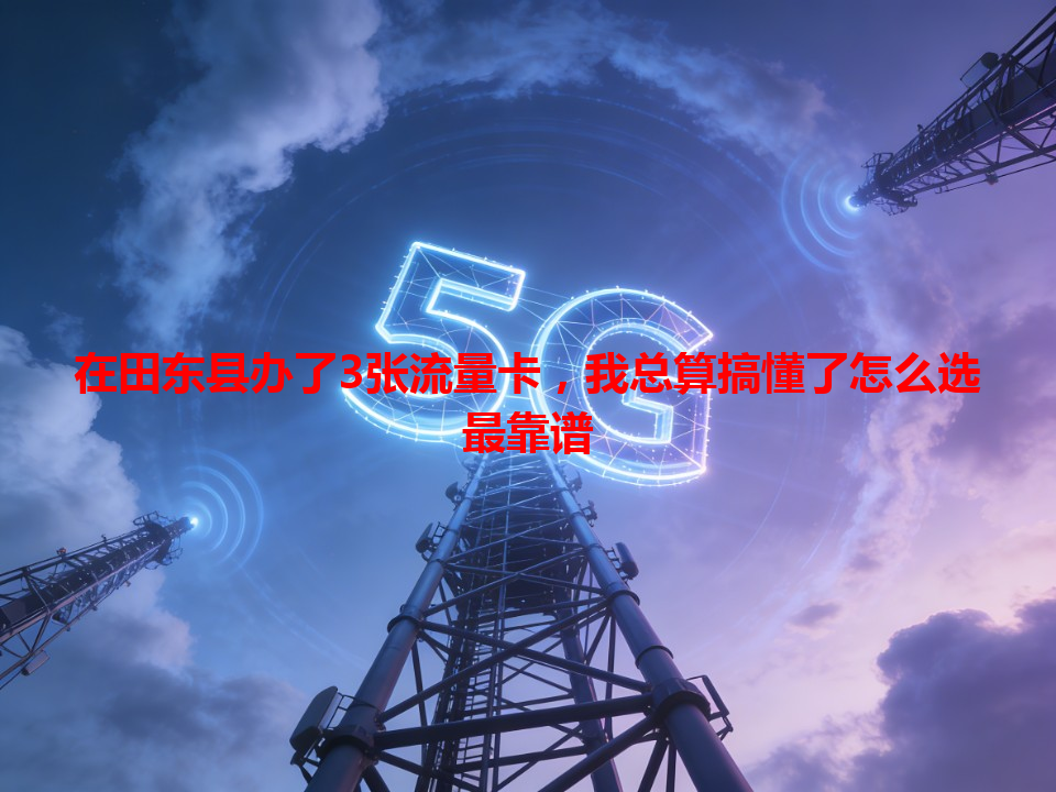 在田东县办了3张流量卡，我总算搞懂了怎么选最靠谱