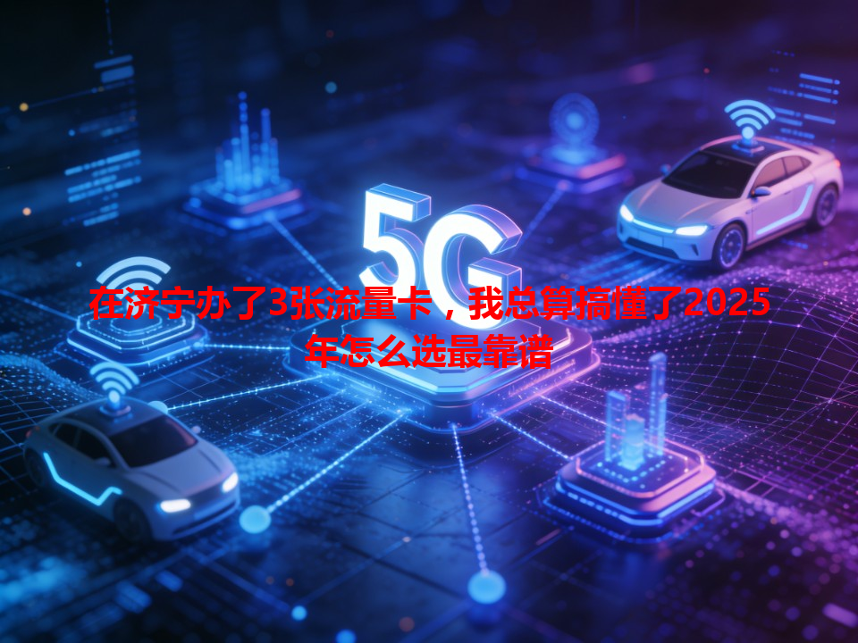 在济宁办了3张流量卡，我总算搞懂了2025年怎么选最靠谱