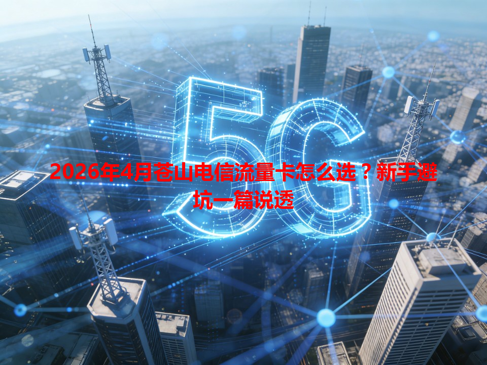 2026年4月苍山电信流量卡怎么选？新手避坑一篇说透