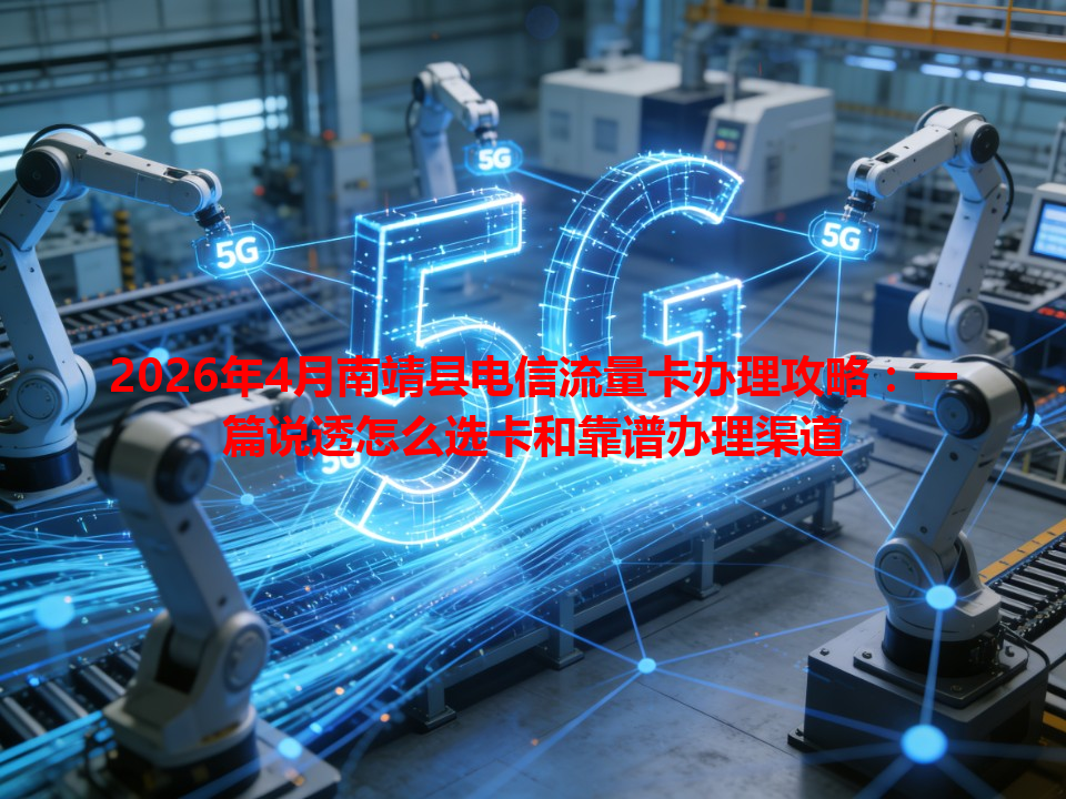 2026年4月南靖县电信流量卡办理攻略：一篇说透怎么选卡和靠谱办理渠道