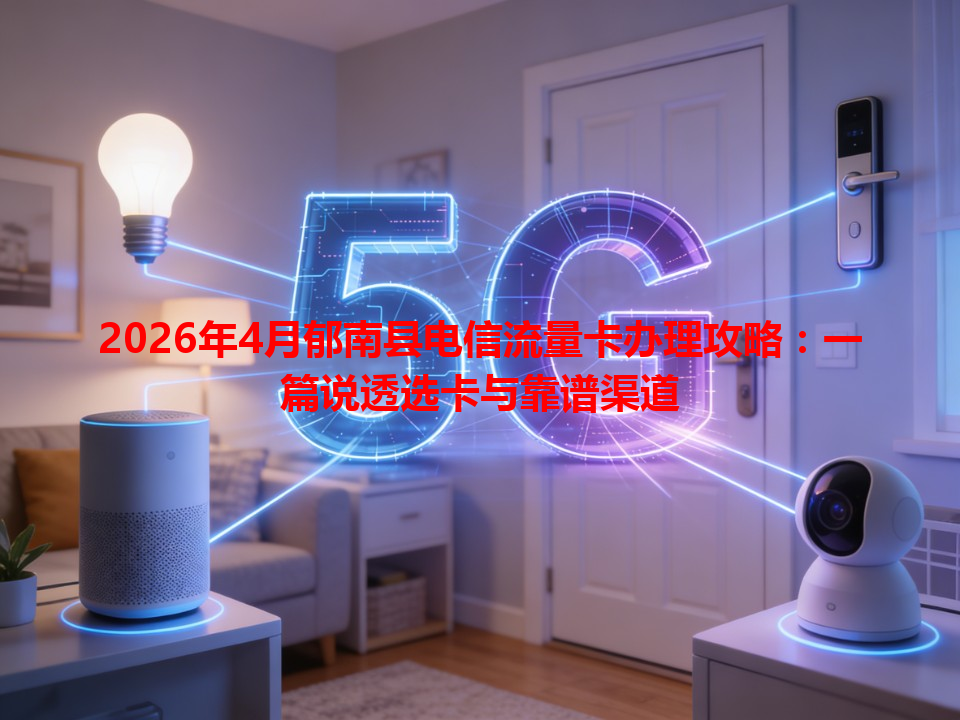 2026年4月郁南县电信流量卡办理攻略：一篇说透选卡与靠谱渠道