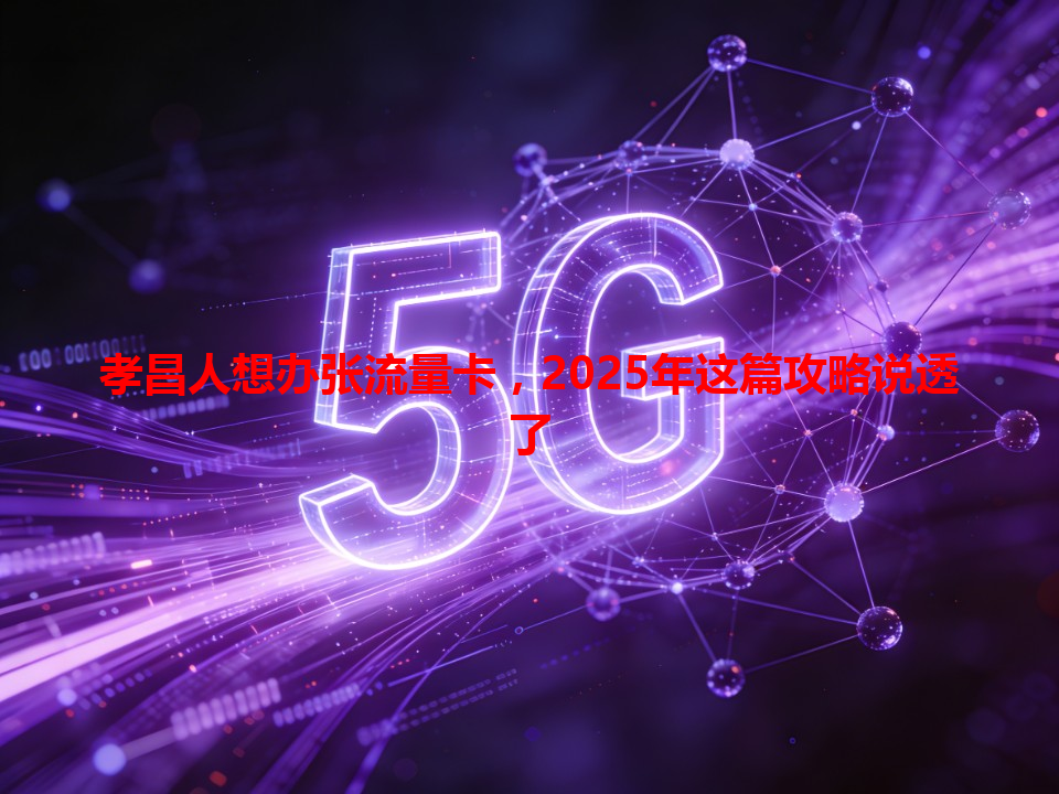 孝昌人想办张流量卡，2025年这篇攻略说透了