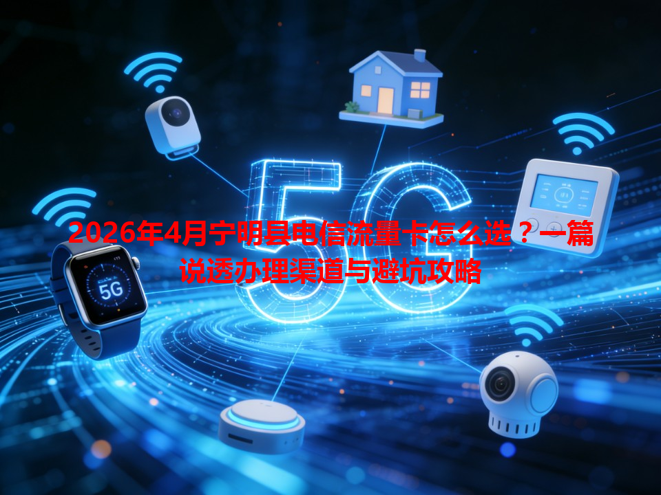 2026年4月宁明县电信流量卡怎么选？一篇说透办理渠道与避坑攻略